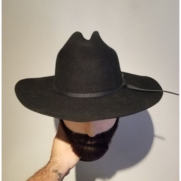 EXPRESS RIDERS COWBOY WESTERN HAT YOUTH LARGE USA MADE 100% WOOL - Picture 2 of 11